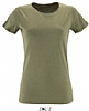 Camiseta Mujer Regent Fit Jaspeado Sols - Color Kaki Jaspeado